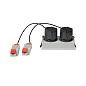 ART-SQ-180x2 LED светильник встраиваемый полуповоротный Downlight   -  Встраиваемые светильники 